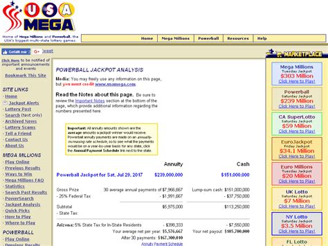 usa powerball jackpot analysis|US Powerball .